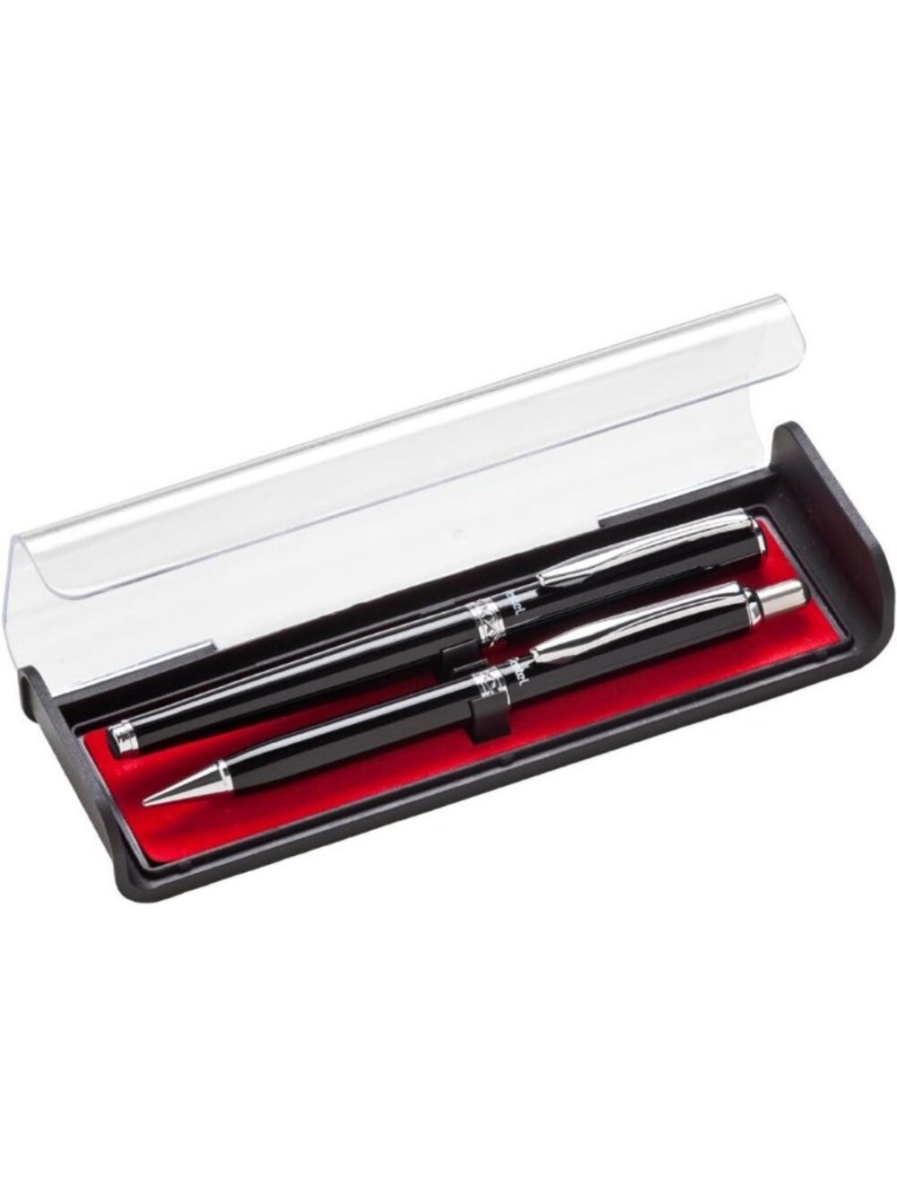 Elegant Gel Pen & Mechanical Pencil Set with Gift Box - 0.7mm & 0.5mm, Black